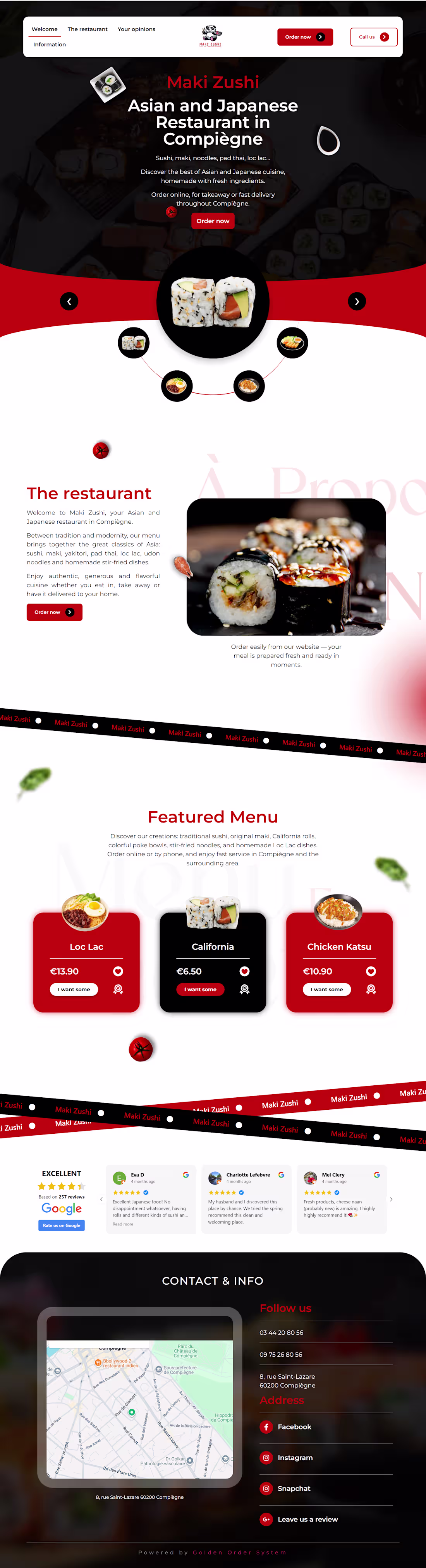 Cover image for Mak- Zushi Landing Page Website