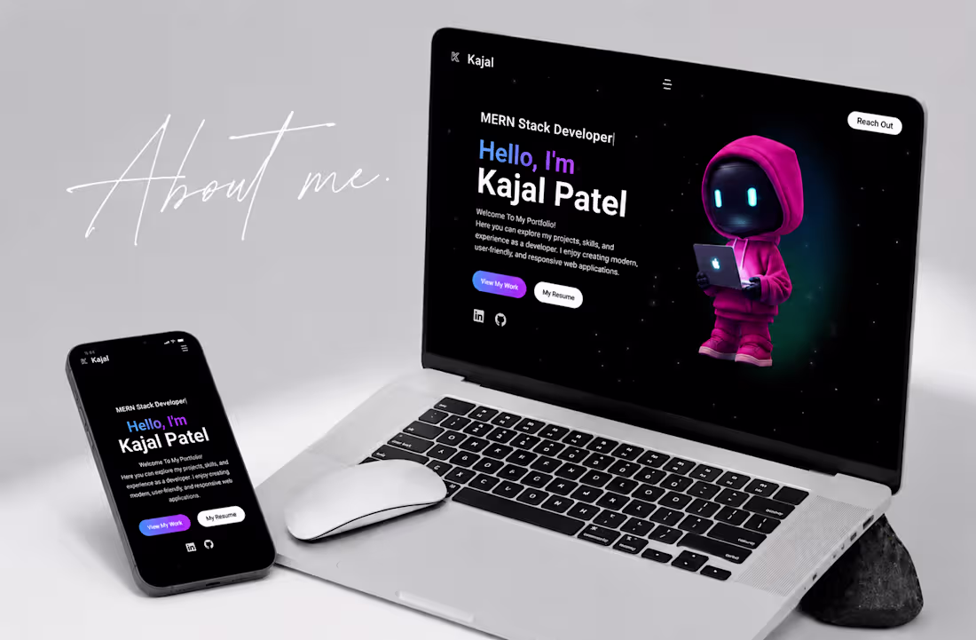 Cover image for A modern portfolio website built