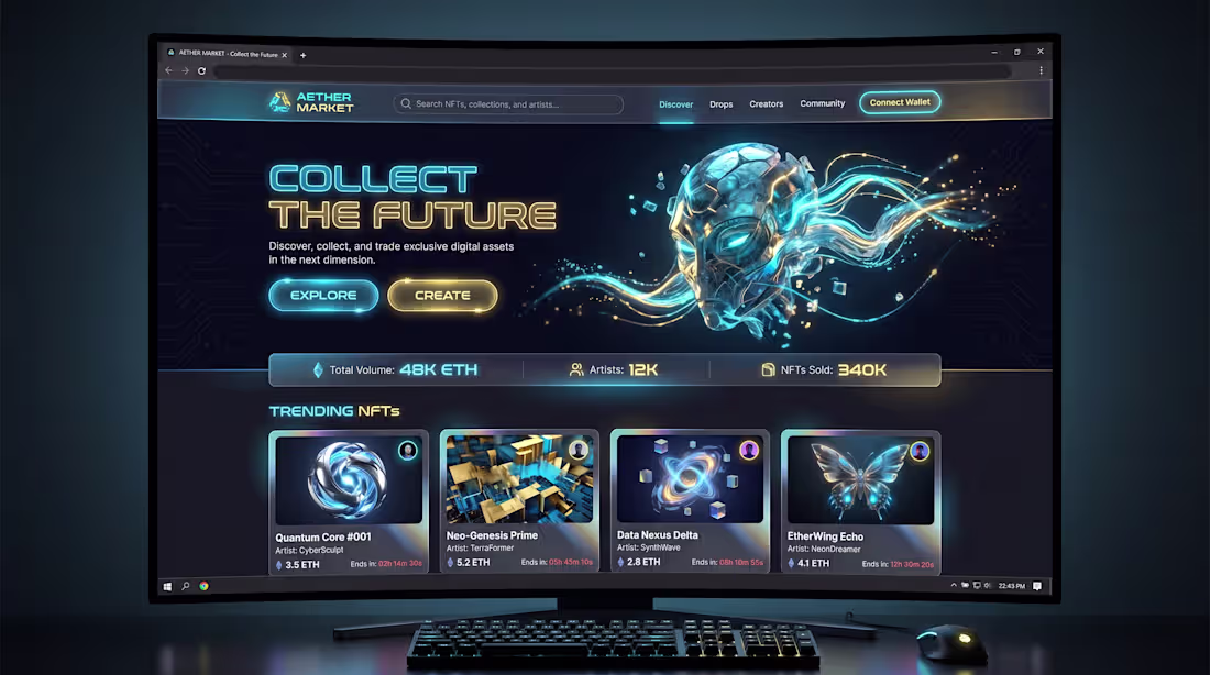 Cover image for AETHER MARKET - NFT Marketplace
Full