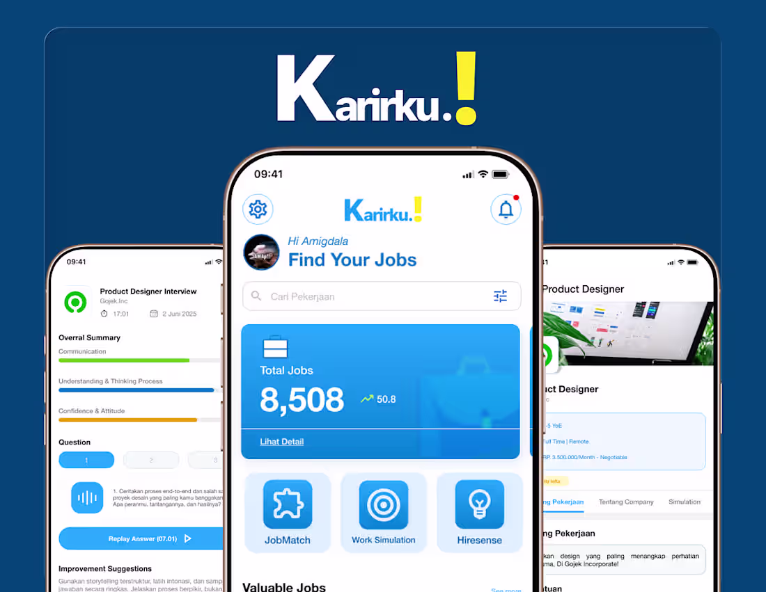 Cover image for Karirku! App UI/UX Design