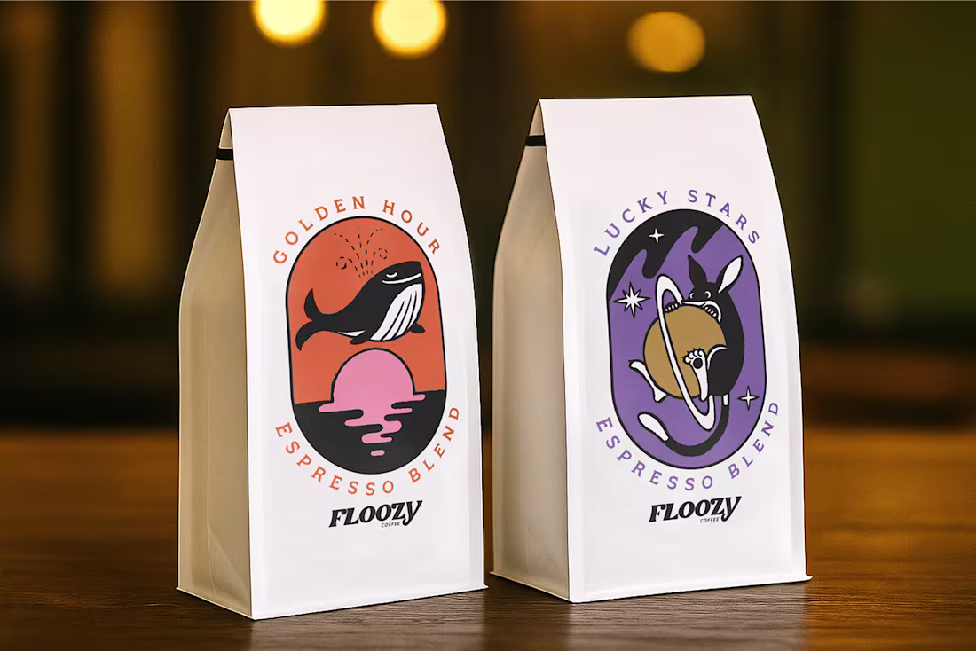 Cover image for Floozy Coffee Roasters - Espresso Bag Label Design
