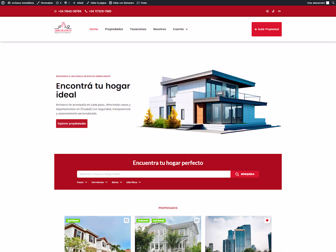 Cover image for Professional Real Estate Website
