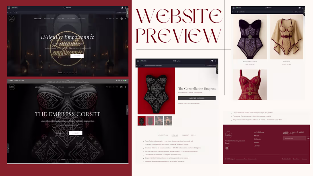 Cover image for Website preview of l’aiguille empoisonnée.