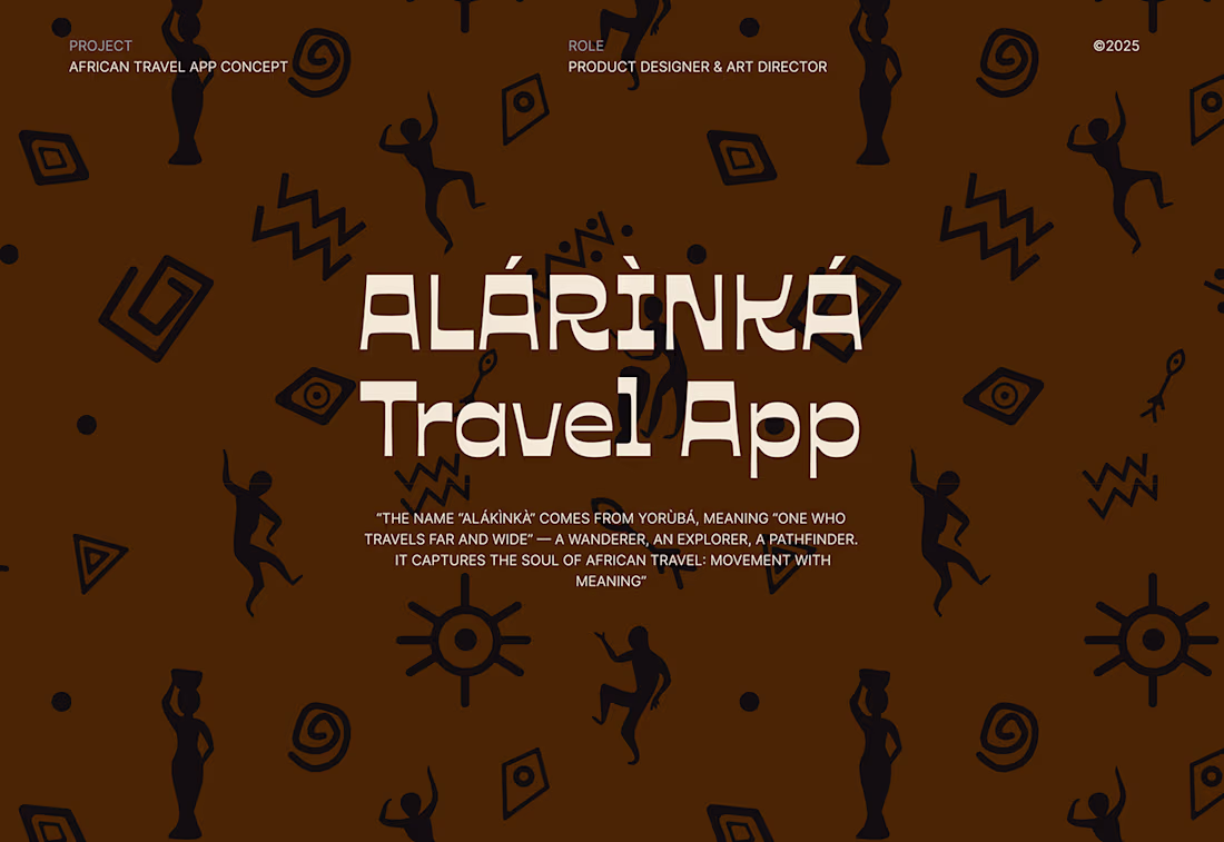 Cover image for African Travel App Concept (Alarinka)