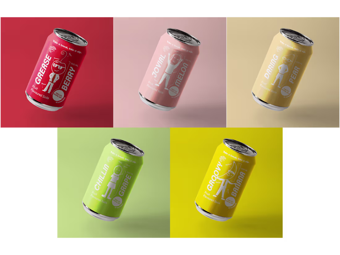 Cover image for Soda Can Packaging Design – Fruit Series Concept