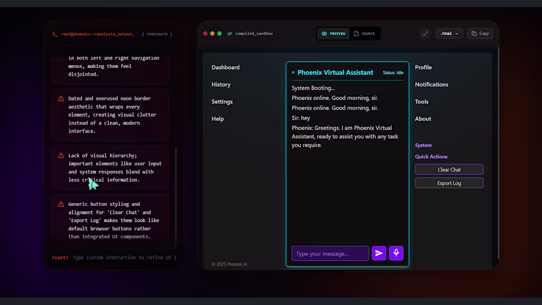 Cover image for Built 'Roast My UI' -