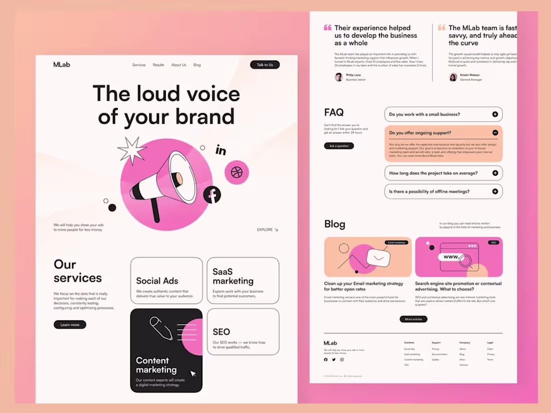 Cover image for Expert Webflow Design for Cutting-edge SaaS Landing Pages