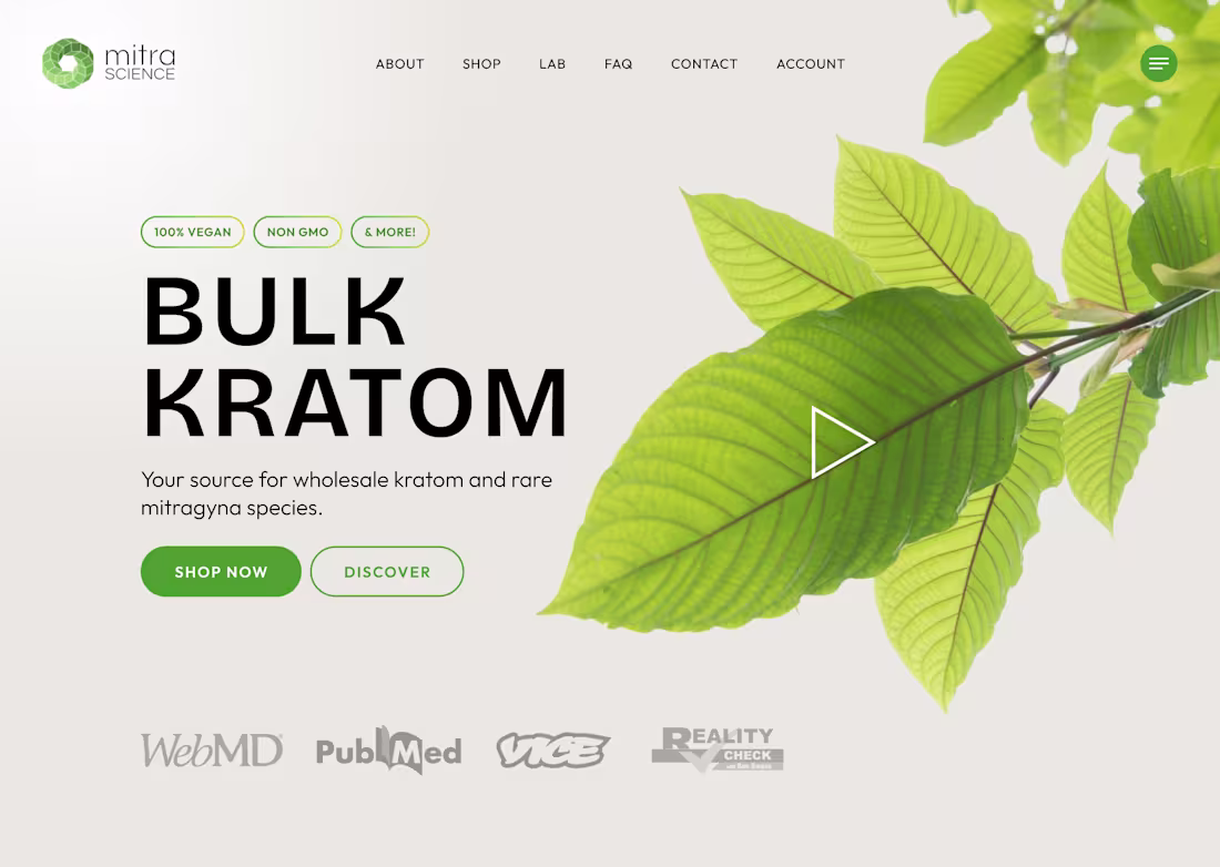 Cover image for Mitra Science | Web Design