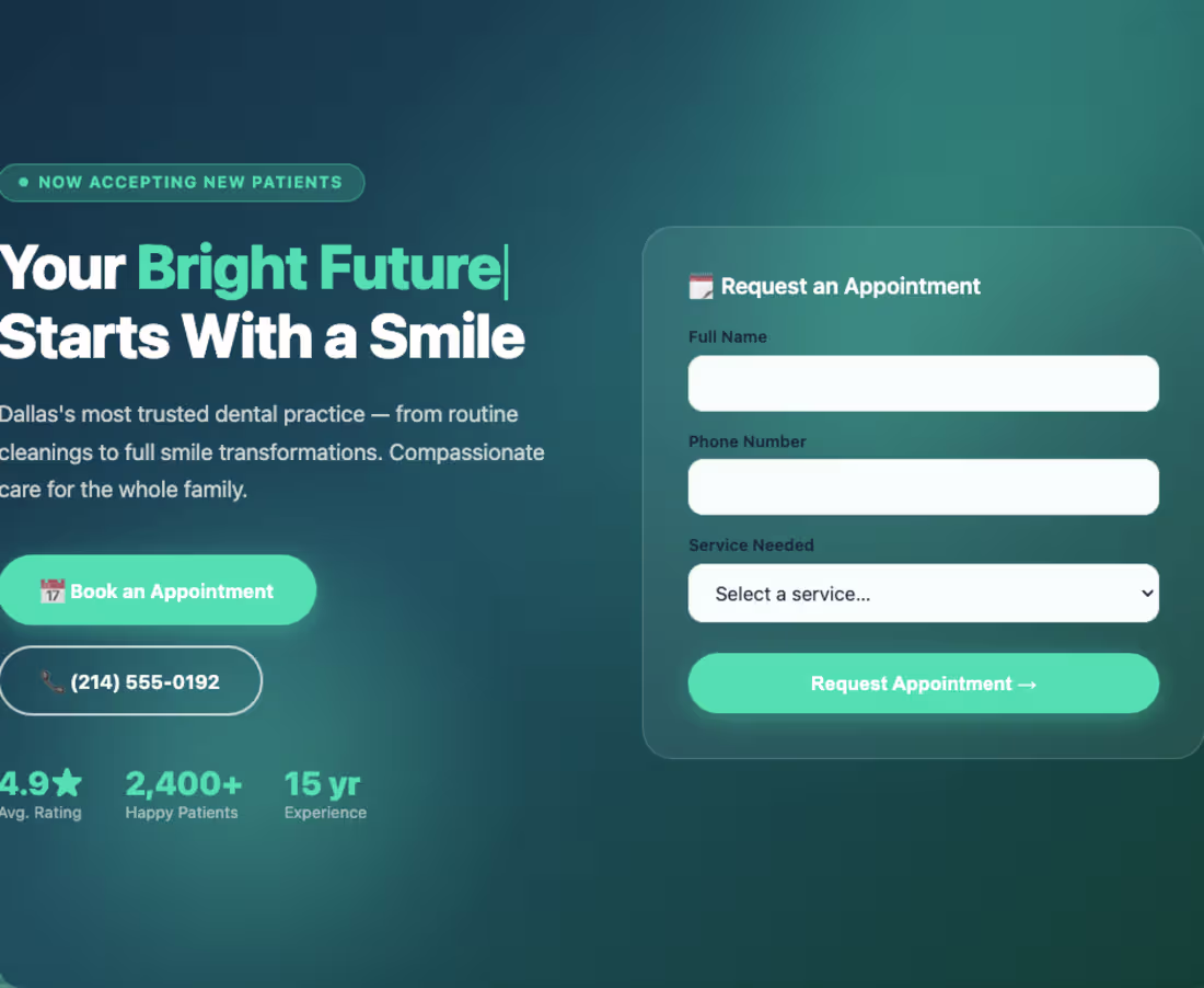 Cover image for Bright Smile Dental — Healthcare