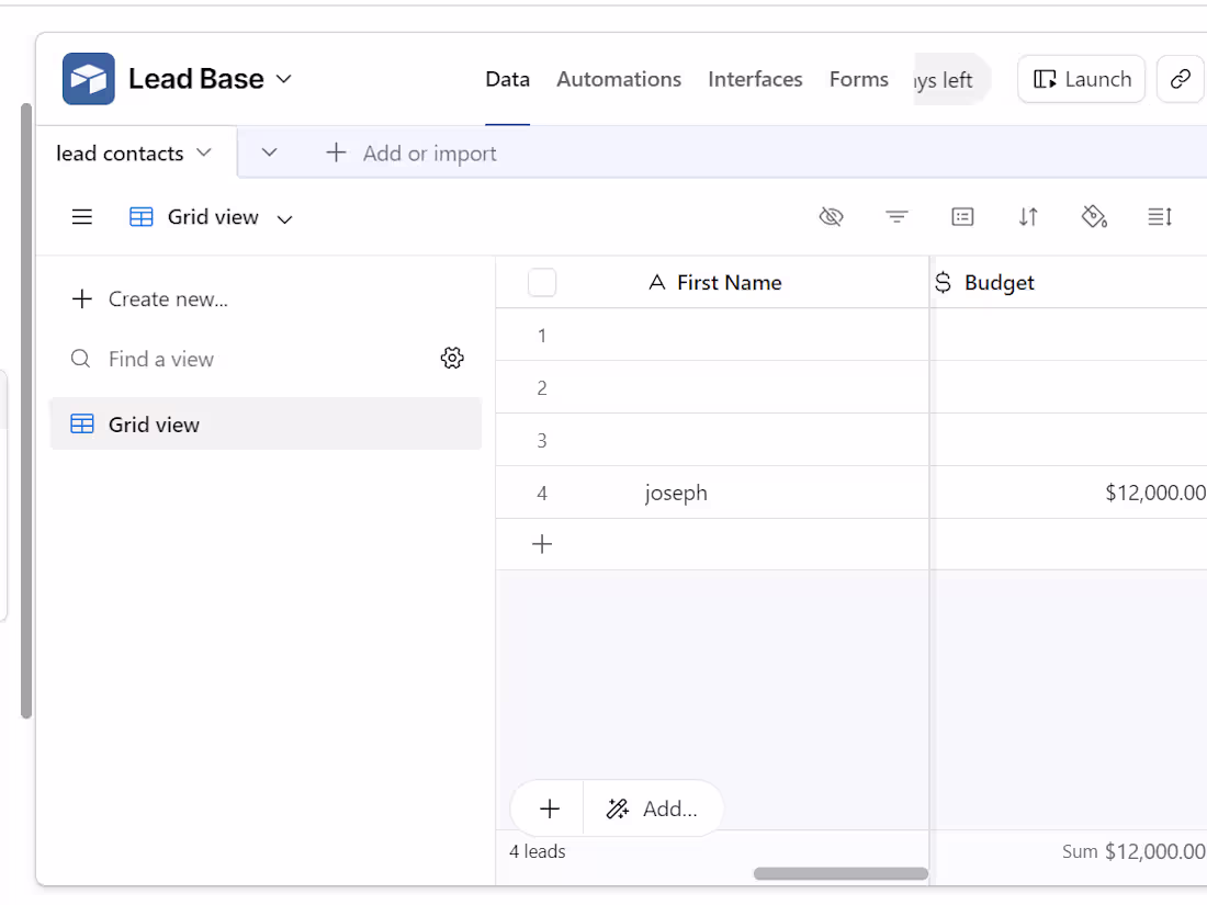 Cover image for created a automated data lead