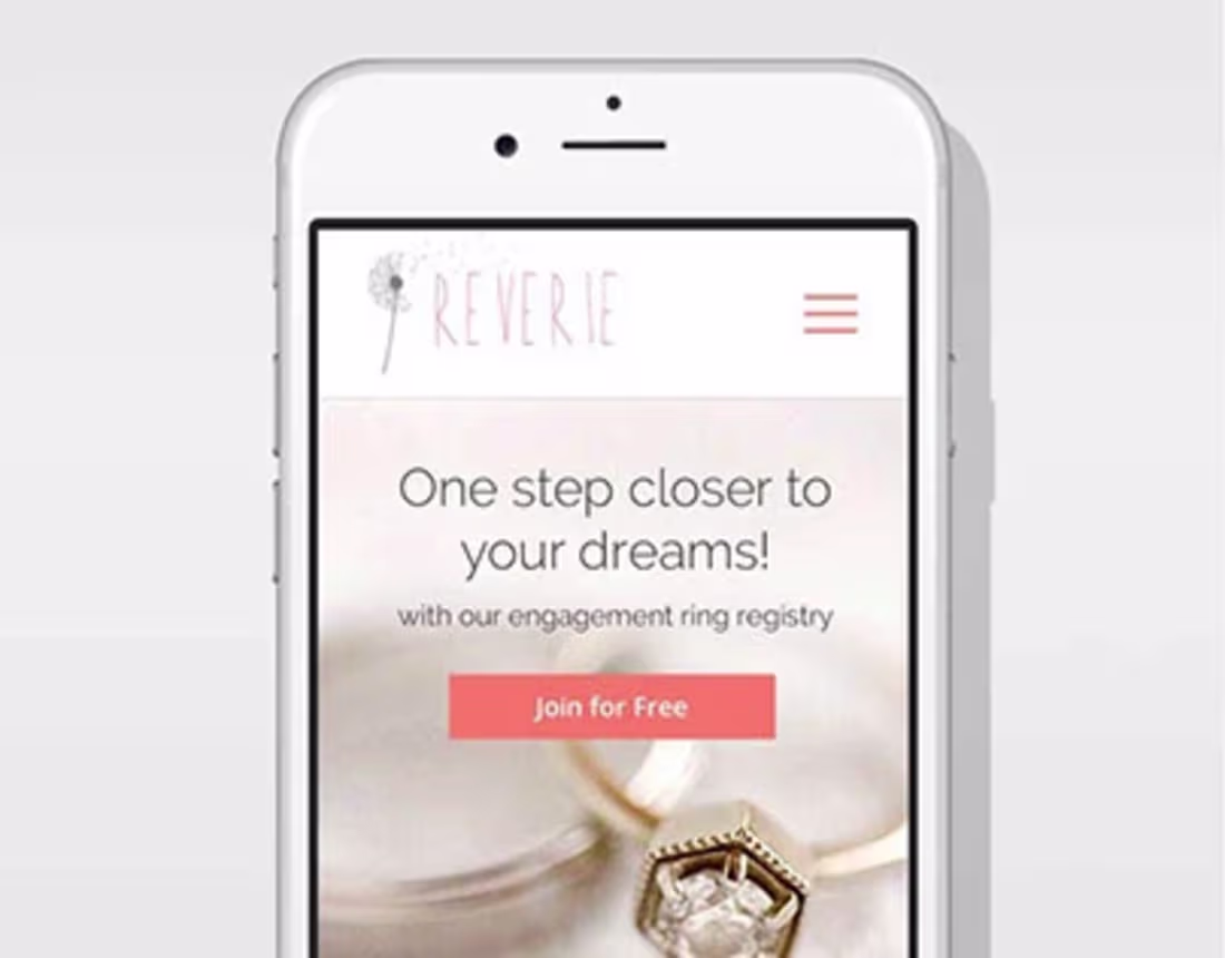 Cover image for Reverie Mobile Website