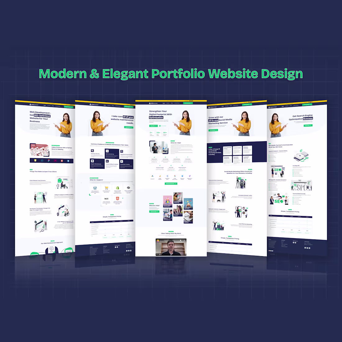 Cover image for Modern & Elegant Portfolio Website Design