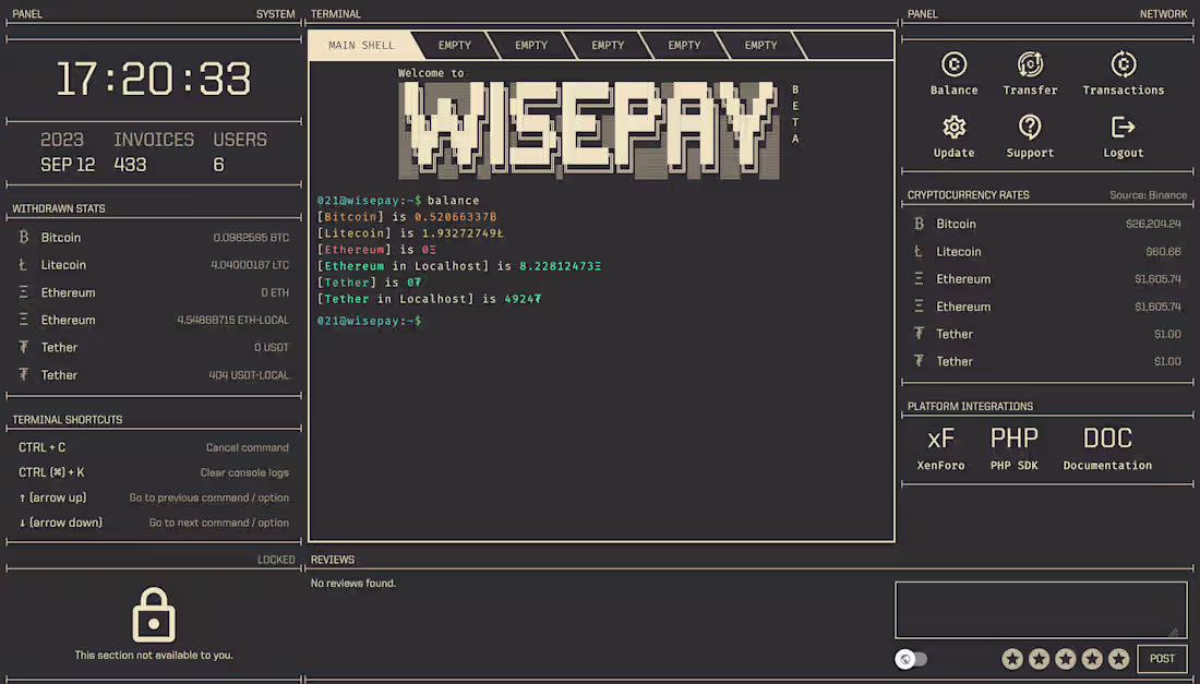 Cover image for WisePay – Crypto Payment Processing