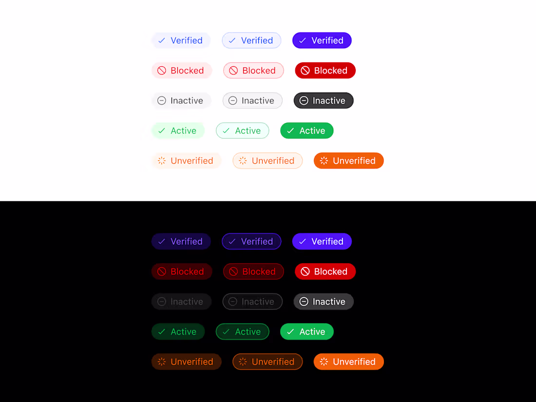 Cover image for Status Badges Components