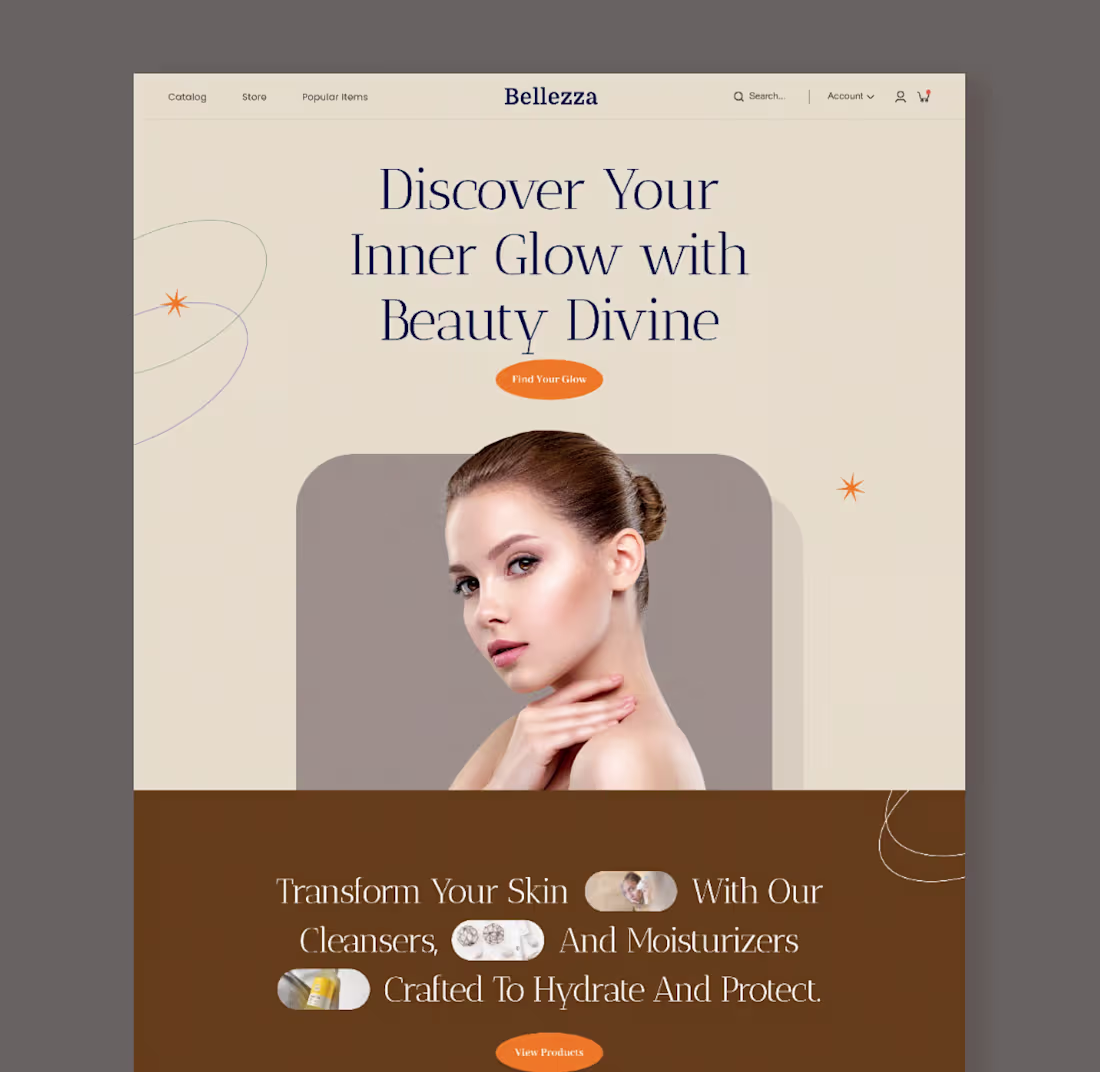 Cover image for Designed this beauty ecommerce homepage