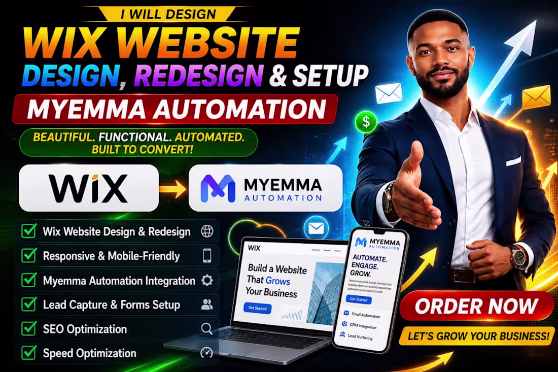 Cover image for Project Title: Wix Website Design