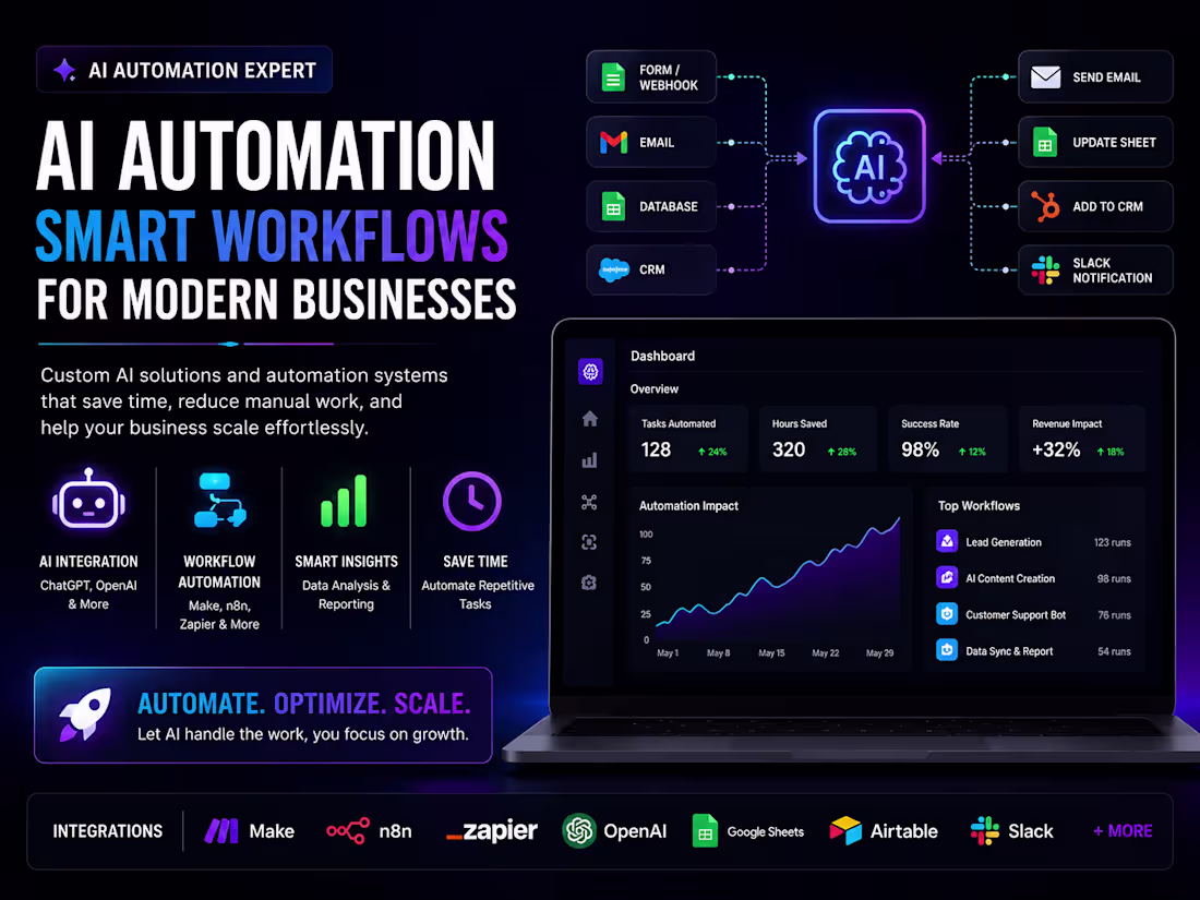 Cover image for Custom AI automation system designed