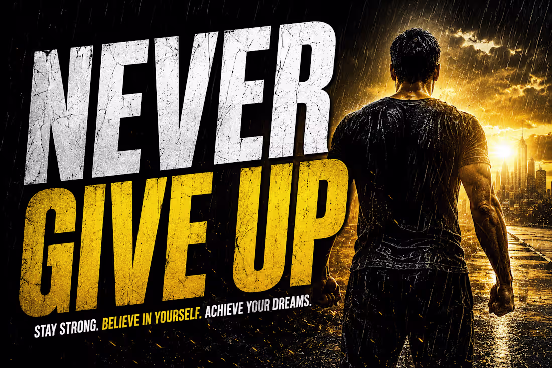 Cover image for Dramatic Motivational YouTube Thumbnail