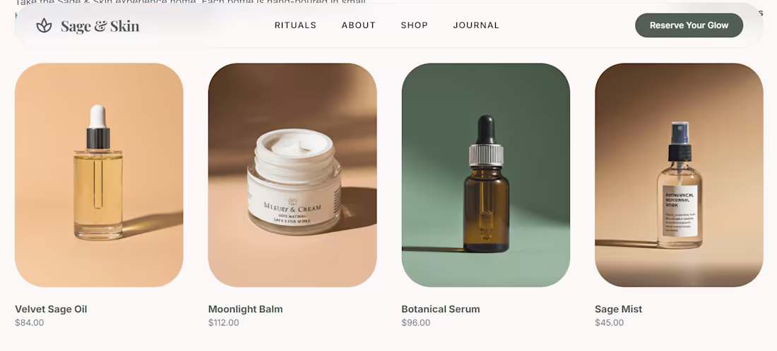 Cover image for Spa and Skincare Website