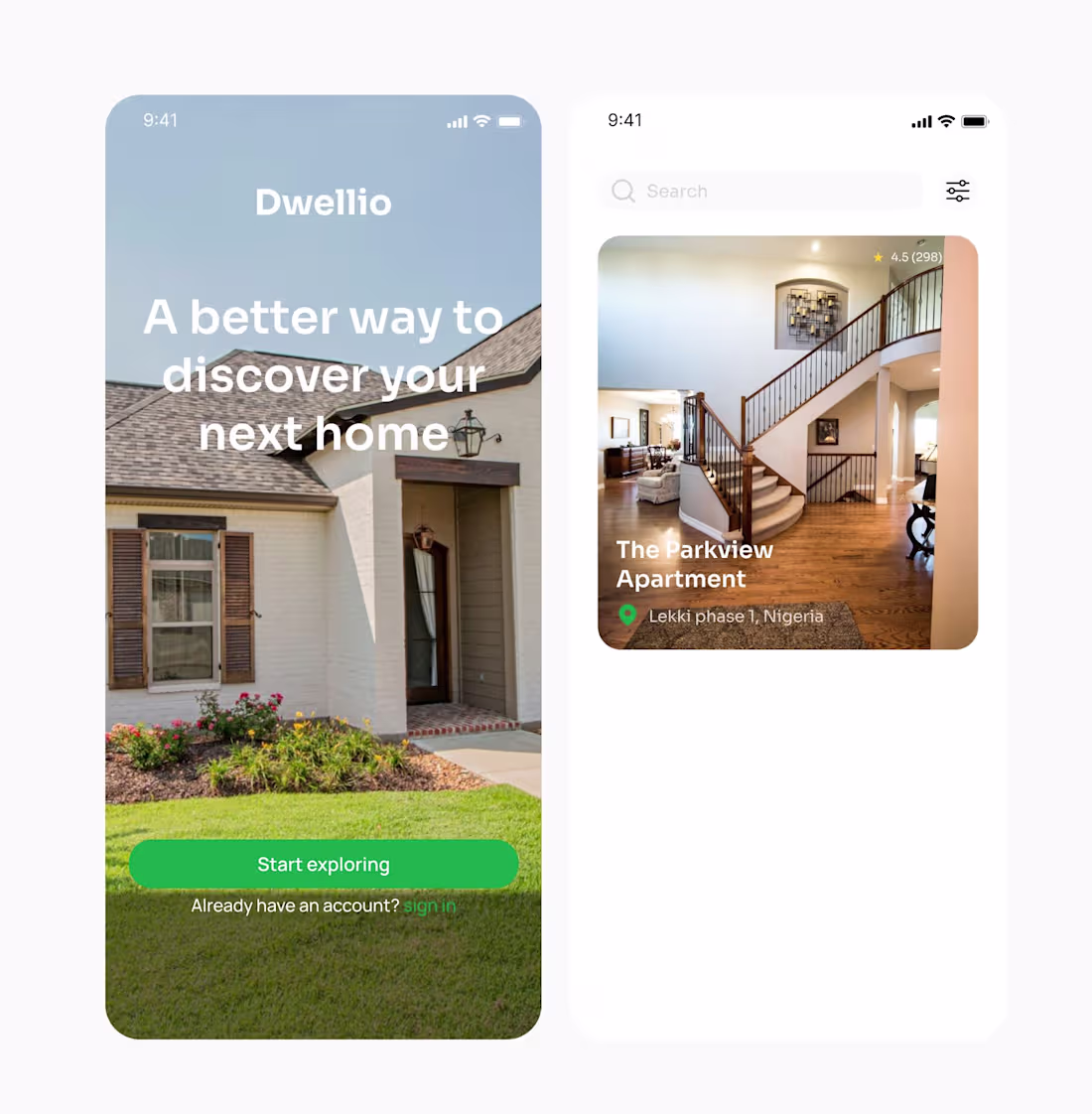 Cover image for A mobile home discovery app designed to make finding your ne...