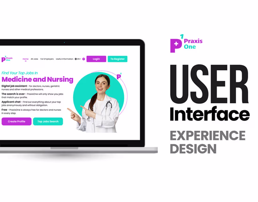Cover image for PraxisOne - UI UX Design Case Study