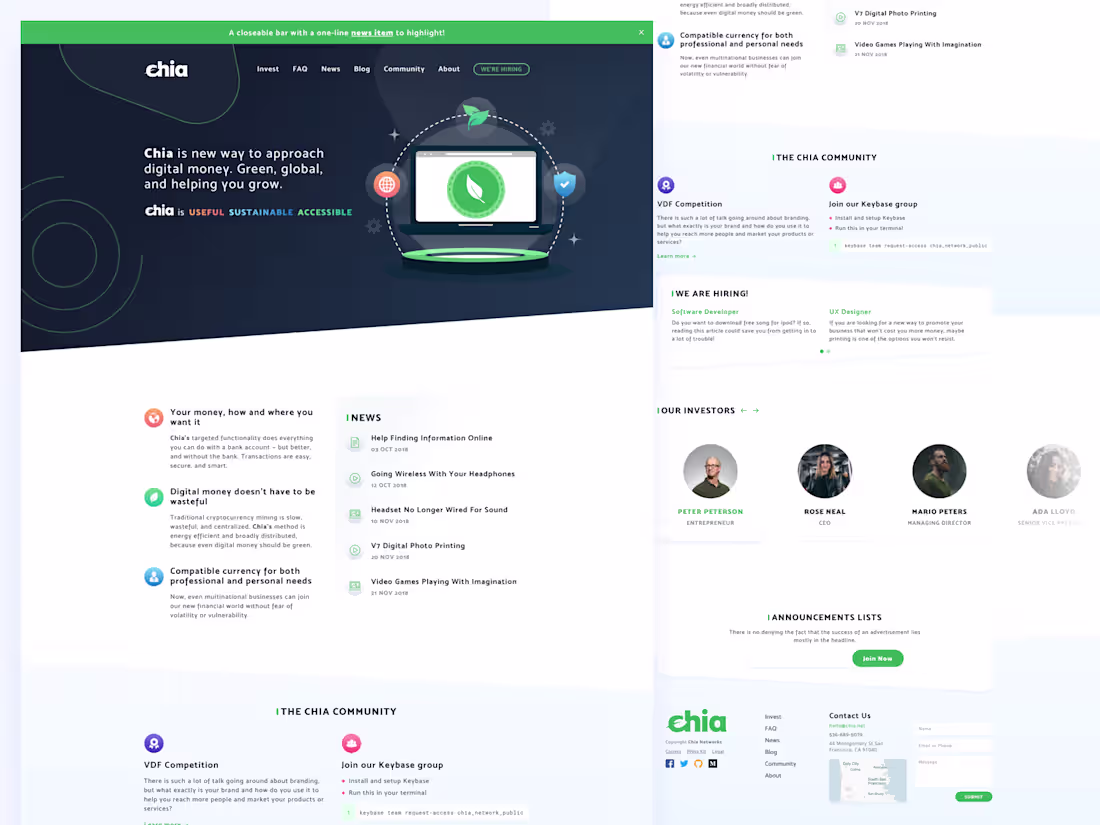 Cover image for Ico Home Page Design