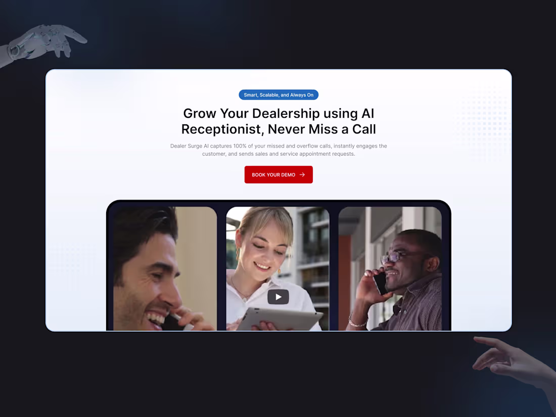 Cover image for Dealer Surge AI Landing Page