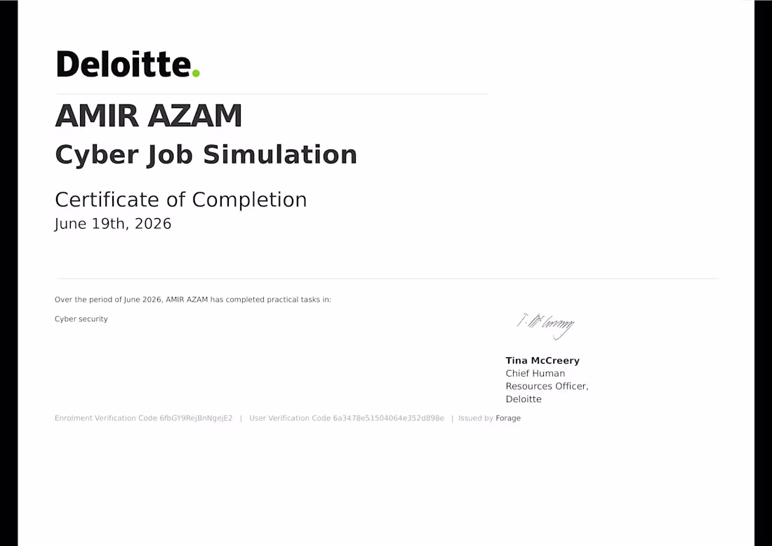 Cover image for Deloitte Australia – Cyber Job