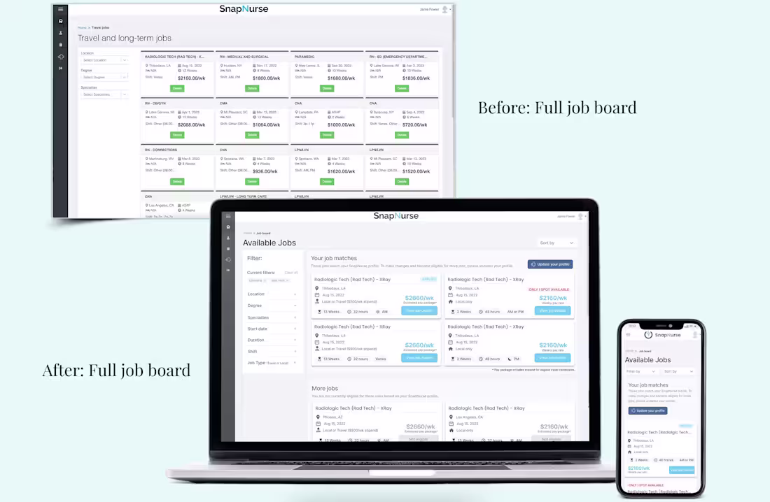 Cover image for Improved user flow and card