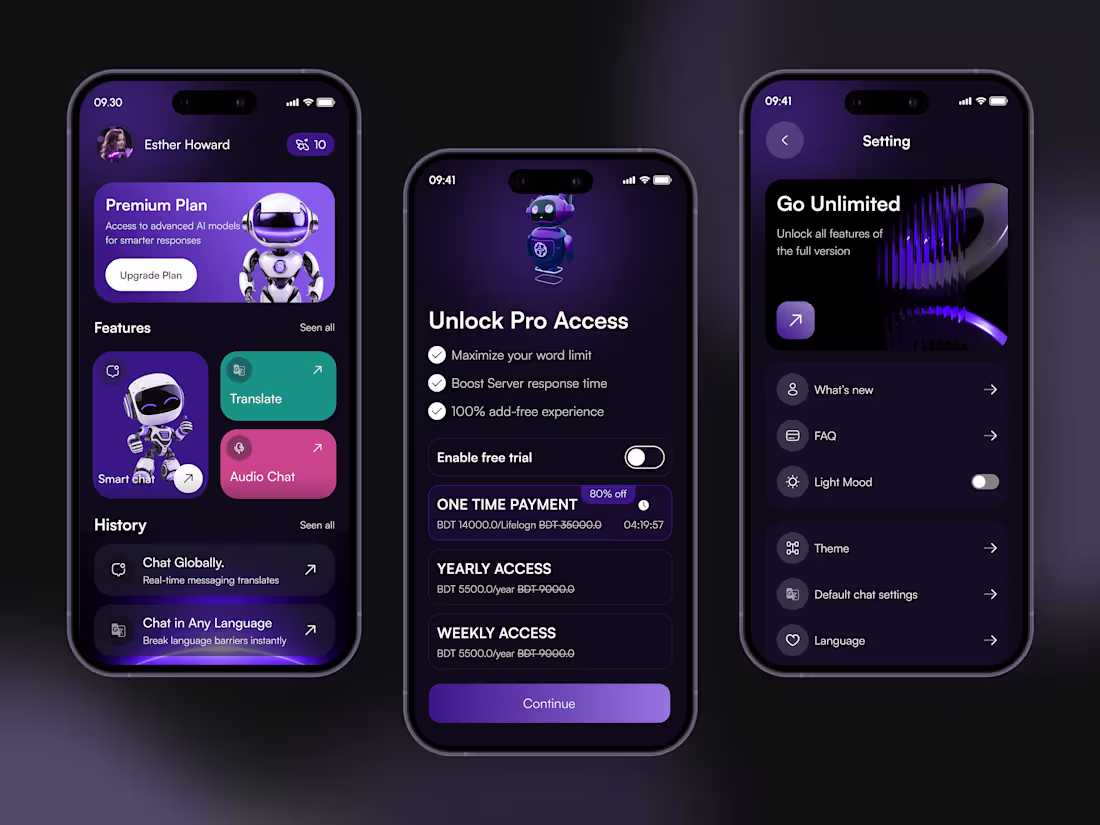 Cover image for AI Artificial Intelligence Voice Command Mobile App