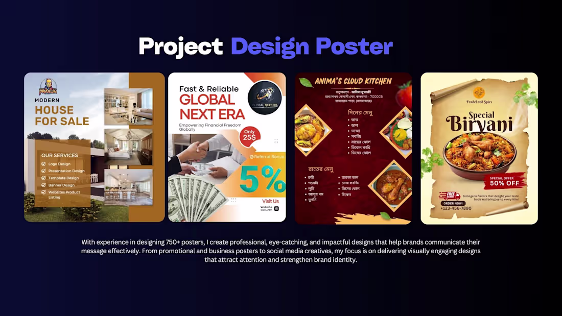 Cover image for I have experience creating professional