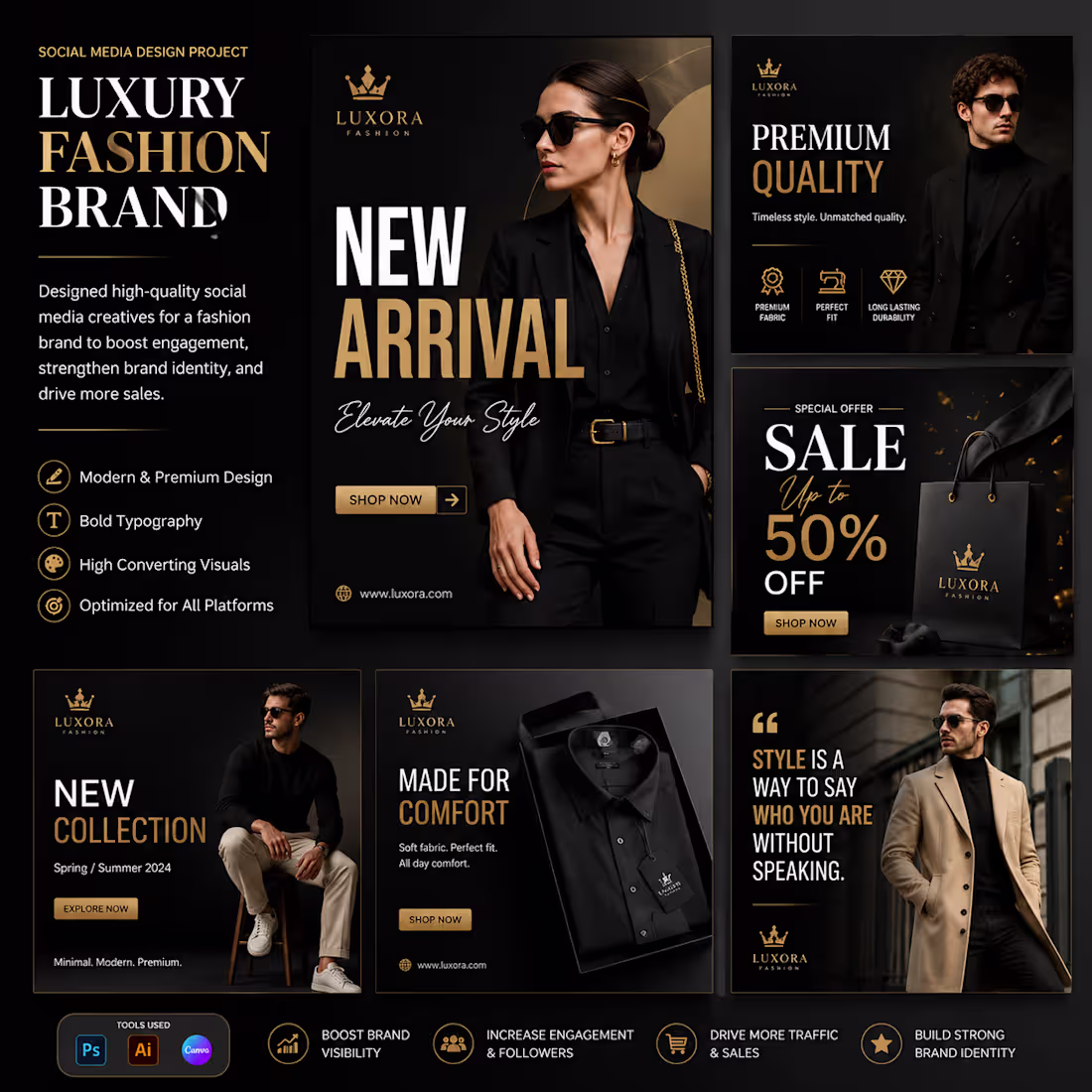 Cover image for Luxury Fashion Brand Social Media