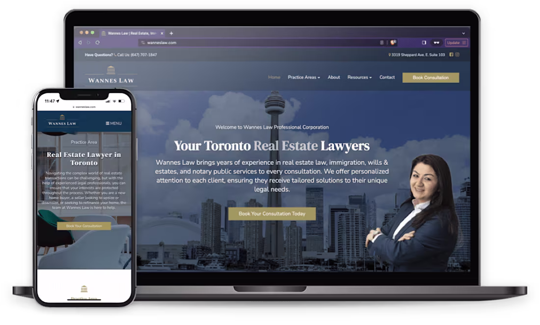 Cover image for Wannes Law Firm Re-Design