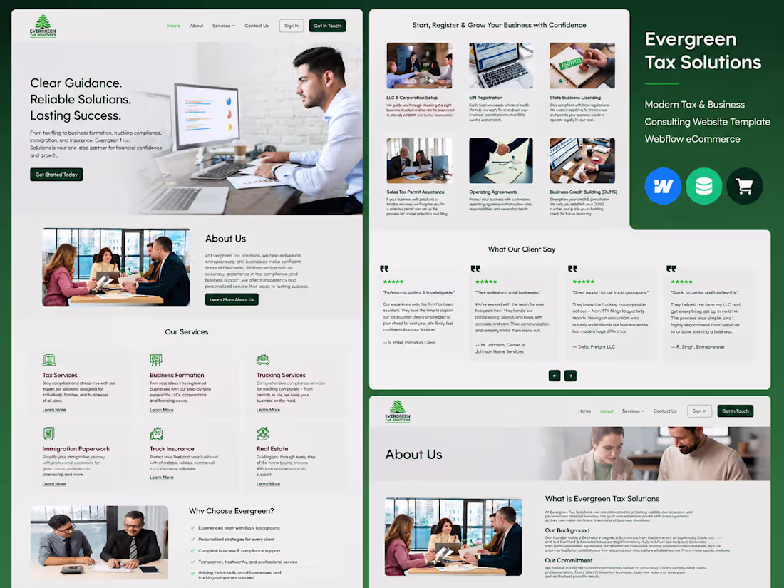Cover image for A modern Squarespace website design