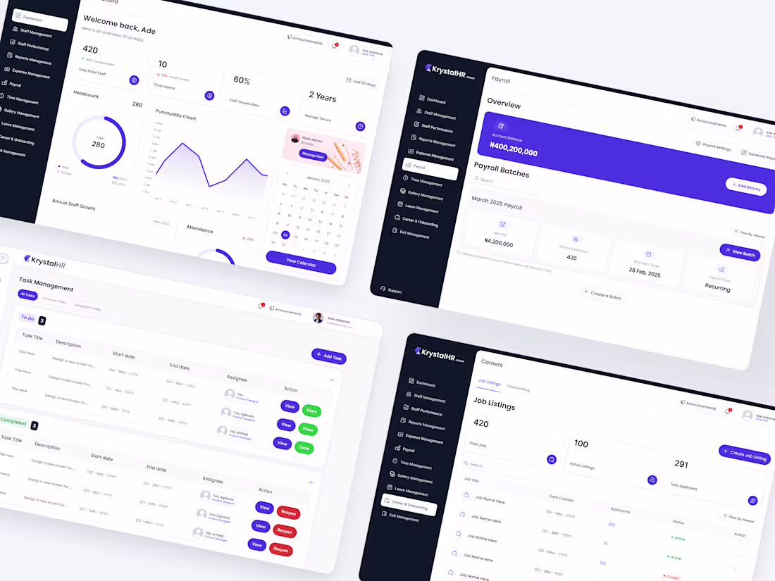 Cover image for KrystalHR Webapp