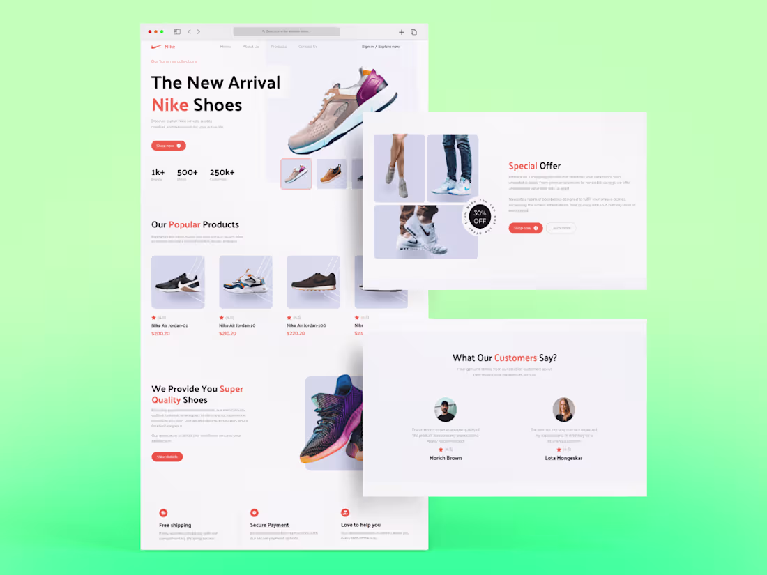 Cover image for Nike Landing Page