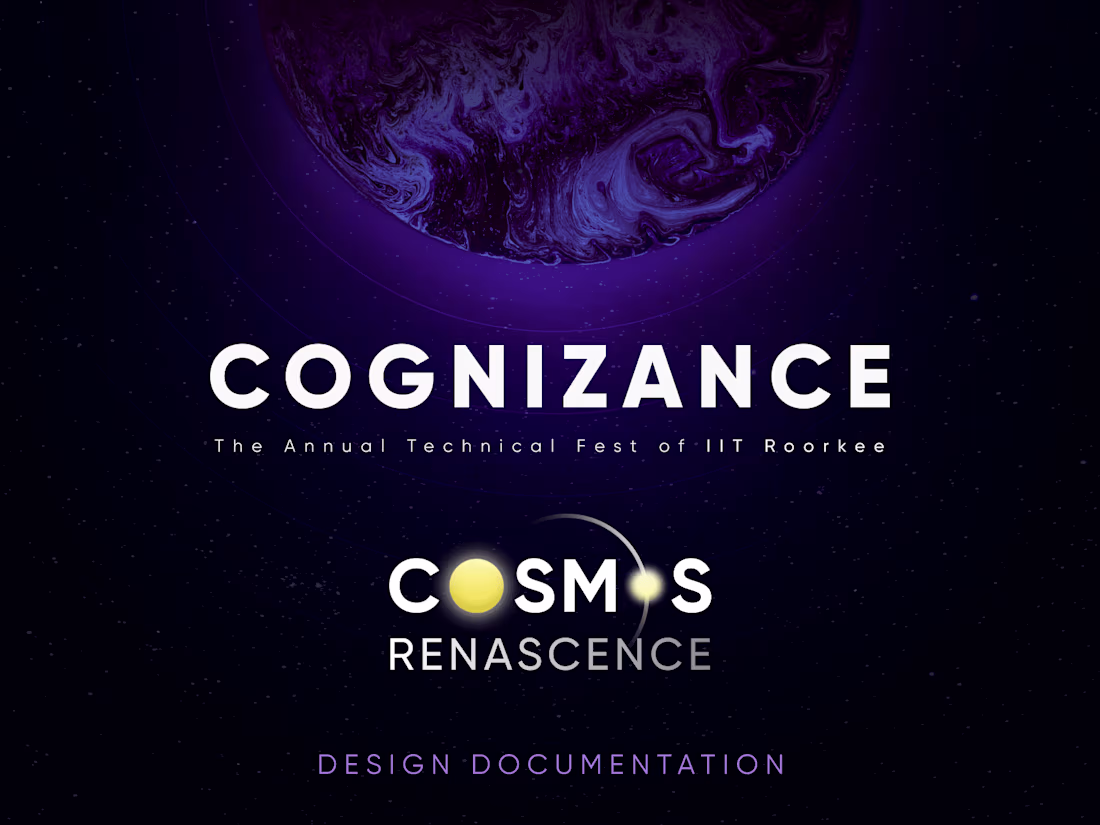 Cover image for Cognizance 2023 : Branding & UX/UI 