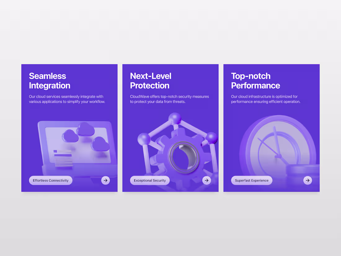 Cover image for Feature cards design.