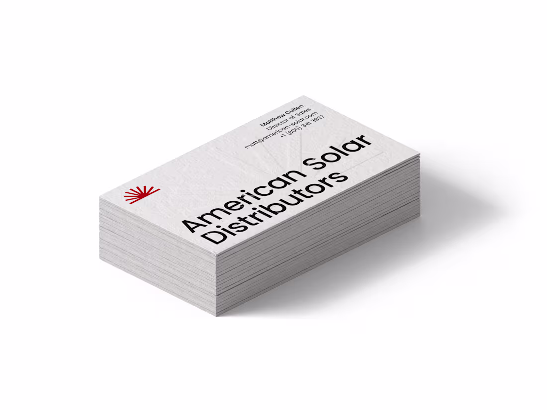 Cover image for Logo Design - American Solar Distributors