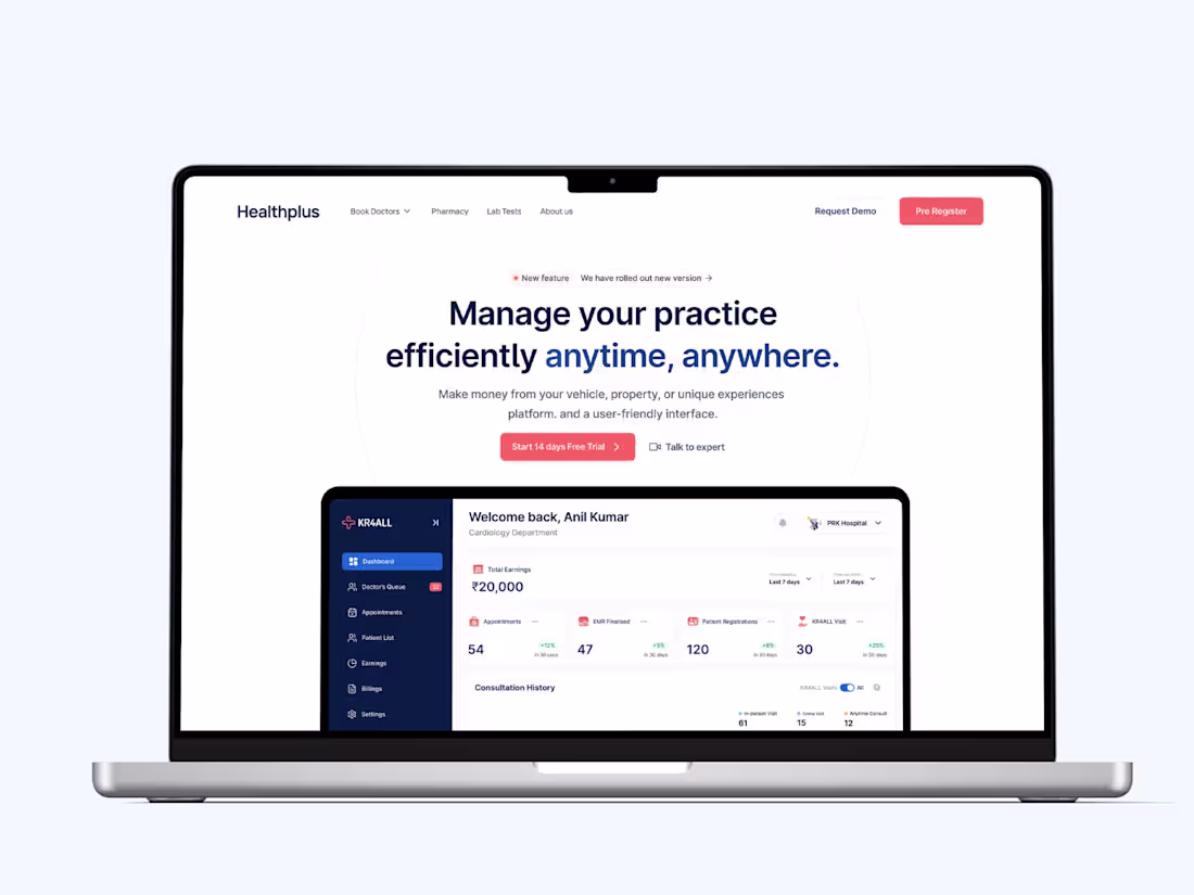 Cover image for KR4ALL: SaaS Application Landing Page