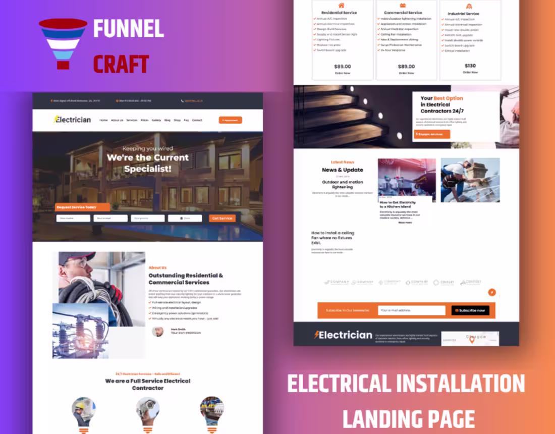 Cover image for HIGH-CONVERTING ELECTRICAL LANDING PAGE DESIGN
Power
