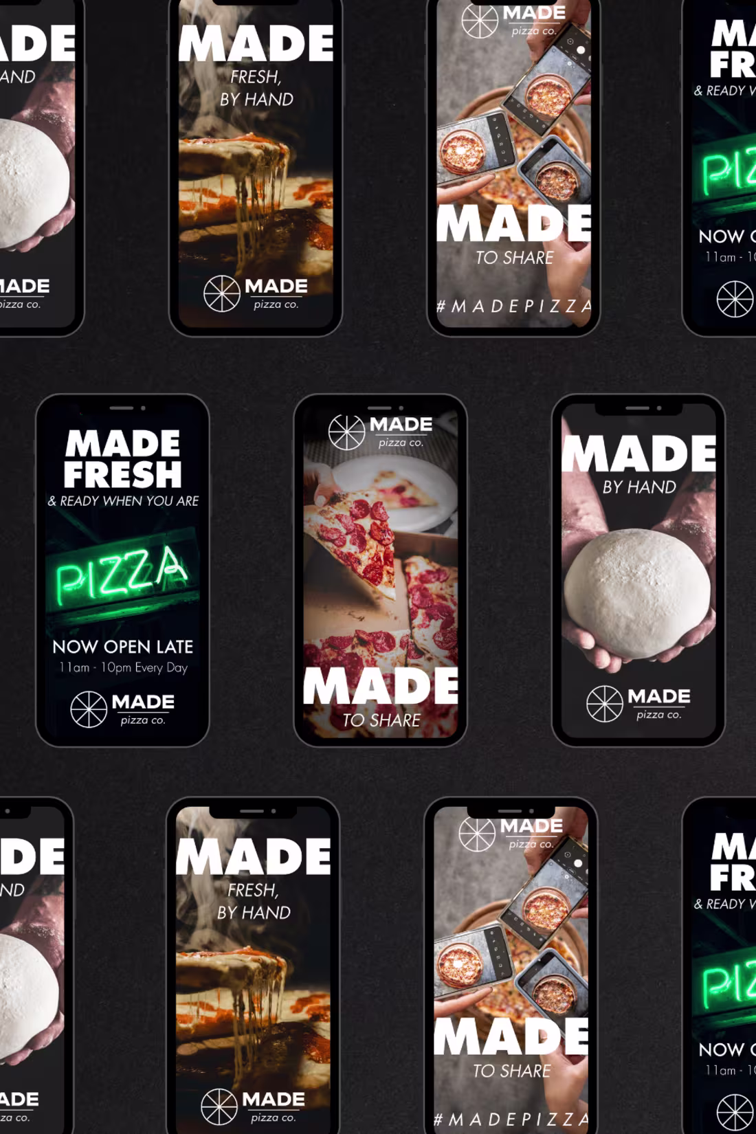 Cover image for MADE Pizza Social Content