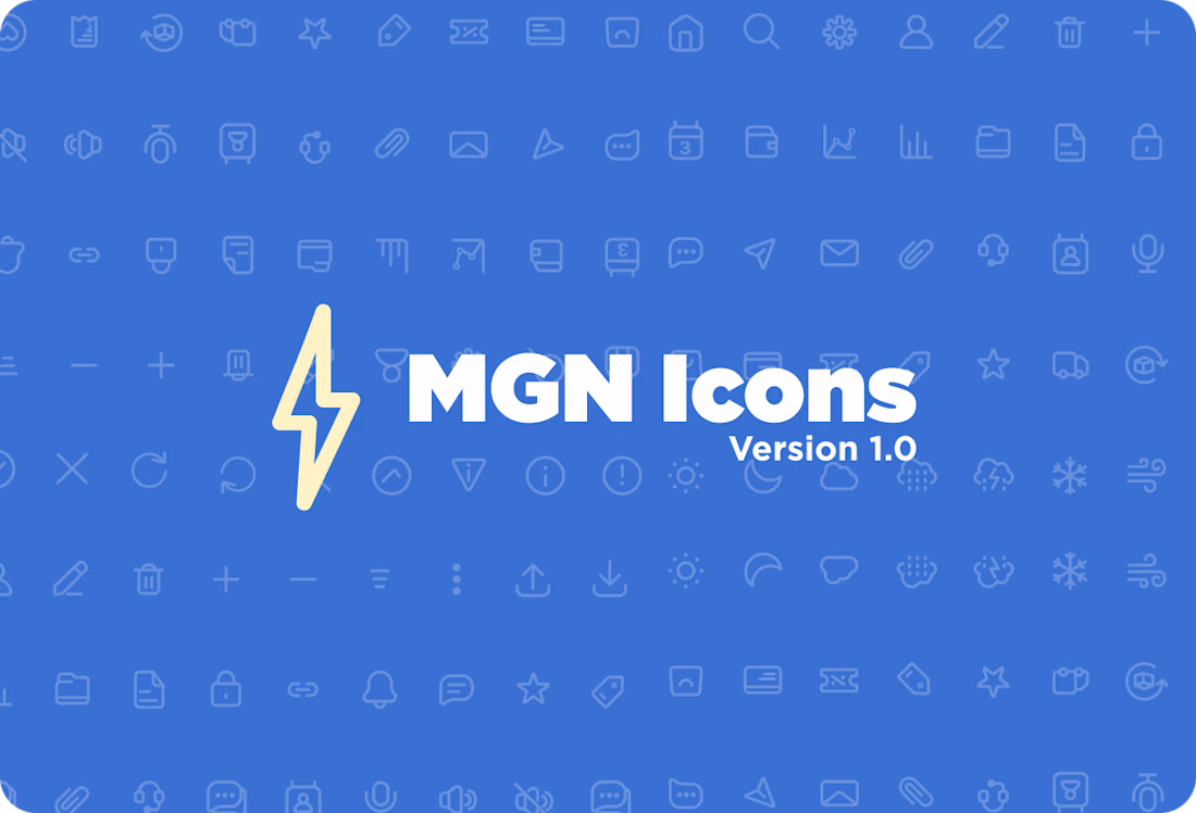 Cover image for Introducing MGN Icons Version 1.0 (Free!) A clean, modern & ...