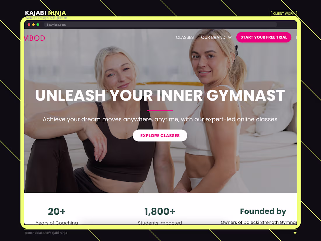 Cover image for Kajabi Client: BeamBod