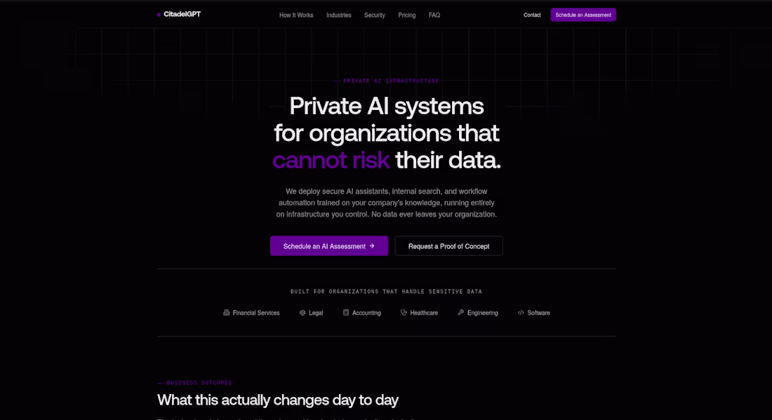 Cover image for CitadelGPT – AI Business Automation