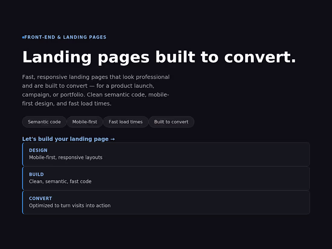 Cover image for Landing Page