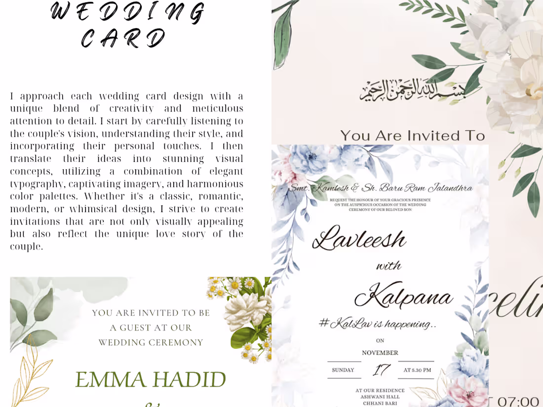 Cover image for design invitations card for party , event and business