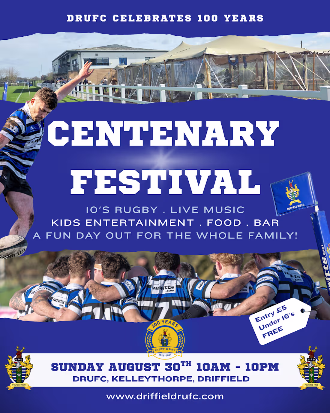 Cover image for Centenary Festival Promotion for DRUFC