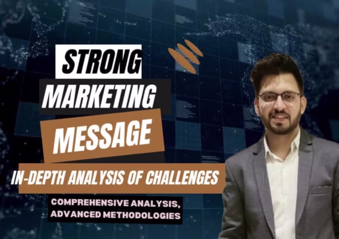 Cover image for I will optimise marketing message by define your market problem