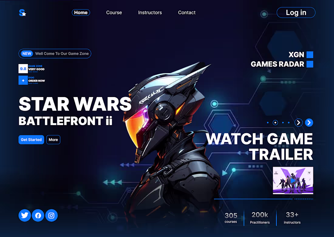 Cover image for Project Title: Modern Gaming Landing
